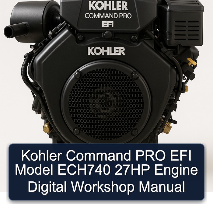 Kohler Command Pro EFI Models Model ECH740 27HP Engine Digital Service Repair Workshop Manual PDF