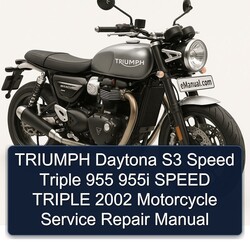 2002 Triumph Speed Triple Daytona S3 955 955I Motorcycle Service Repair Workshop Manual PDF
