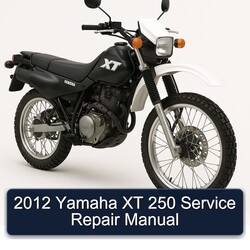 2012 Yamaha XT 250 Manual de servicio y reparación 