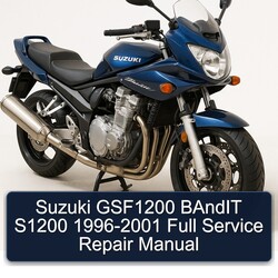 1996-2001 Suzuki GSF Bandit Series GSF1200 S1200 Service Repair Workshop Manual PDF