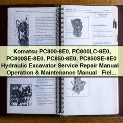 Komatsu PC800-8E0 Pc800lc-8e0 Pc800se-8e0 PC850-8E0 Pc850se-8e0 Hydraulic Excavator Operation Service Repair Workshop Manual PDF