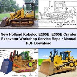 New Holland Kobelco E265B E305B Crawler Excavator Service Repair Workshop Manual PDF