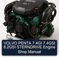 Sterndrive Volvo Penta 7.4gi 7.4gsi 8.2gsi Engine Shop Service Repair Workshop Manual PDF