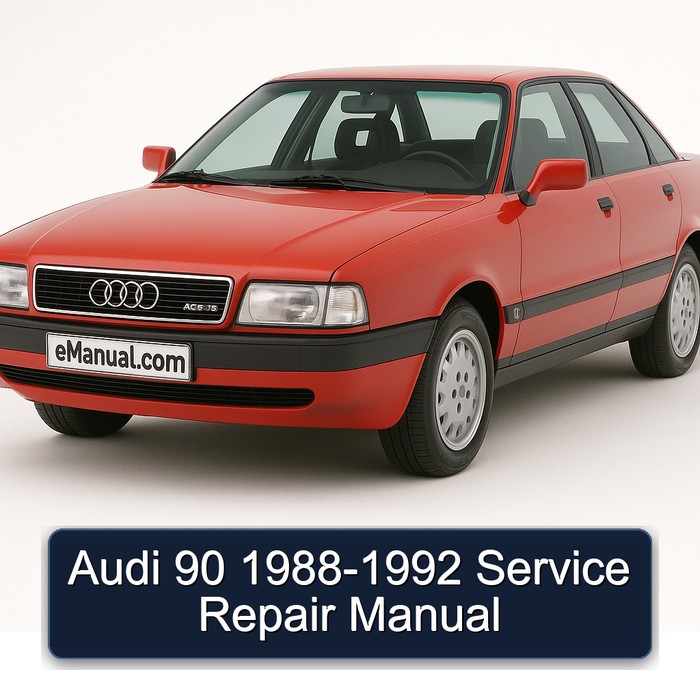 1988-1992 Audi 90 Service Repair Workshop Manual PDF