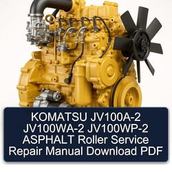 Komatsu Series Manuals Jv100a-2 Jv100wa-2 Jv100wp-2 Asphalt Roller Service Repair Workshop Manual PDF