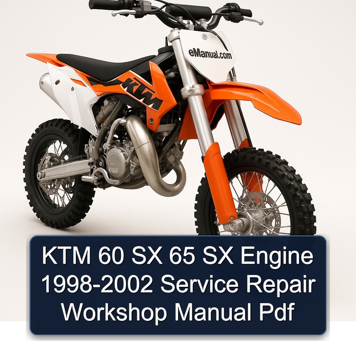 1998-2002 KTM 60 SX 65 Engine Service Repair Workshop Manual PDF