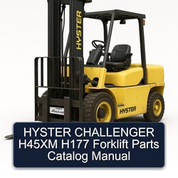 Hyster Challenger H45XM H177 Forklift Parts Catalog PDF