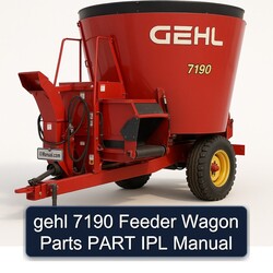 Gehl 7190 Feeder Wagon Parts Part IPL Service Repair Workshop Manual PDF