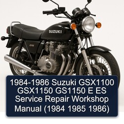 1984-1986 Suzuki GSX Series GSX1100 GSX1150 GS1150 E Es Service Repair Workshop Manual PDF