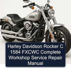 Harley Davidson Servi Car Rocker C 1584 Fxcwc Service Repair Workshop Manual PDF
