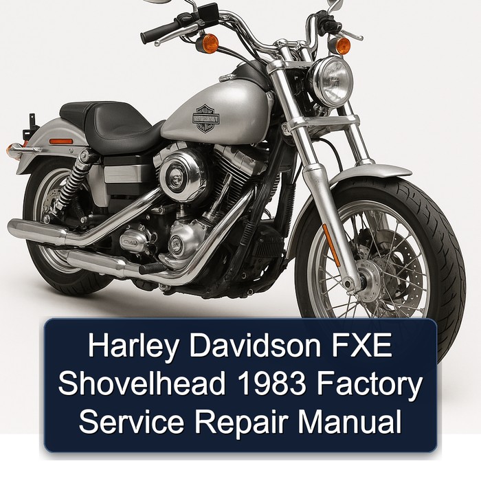 1983 Harley Davidson Servi Car FXE Shovelhead Service Repair Workshop Manual PDF