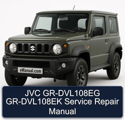 Suzuki GR Models JVC Gr-dvl108eg Gr-dvl108ek Service Repair Workshop Manual PDF