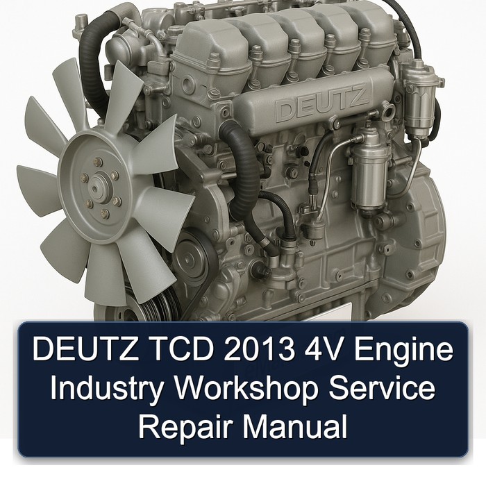 2013 Deutz TCD 4V Engine Industry Service Repair Workshop Manual PDF