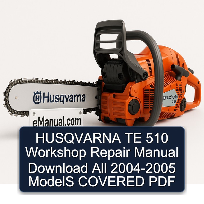 2004-2005 Husqvarna TR650 Models TE 510 All - Covered Service Repair Workshop Manual PDF