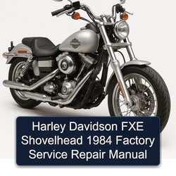 1984 Harley Davidson Model 125 FXE Shovelhead Service Repair Workshop Manual PDF
