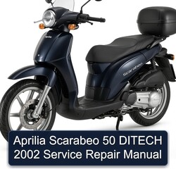 2002 Aprilia Scarabeo 50 Ditech Service Repair Workshop Manual PDF