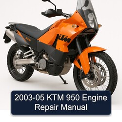 2003-2005 KTM 950 Engine Service Repair Workshop Manual PDF