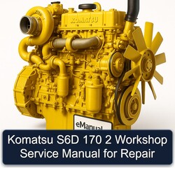 Komatsu 170 2 S6D Service Repair Workshop Manual PDF