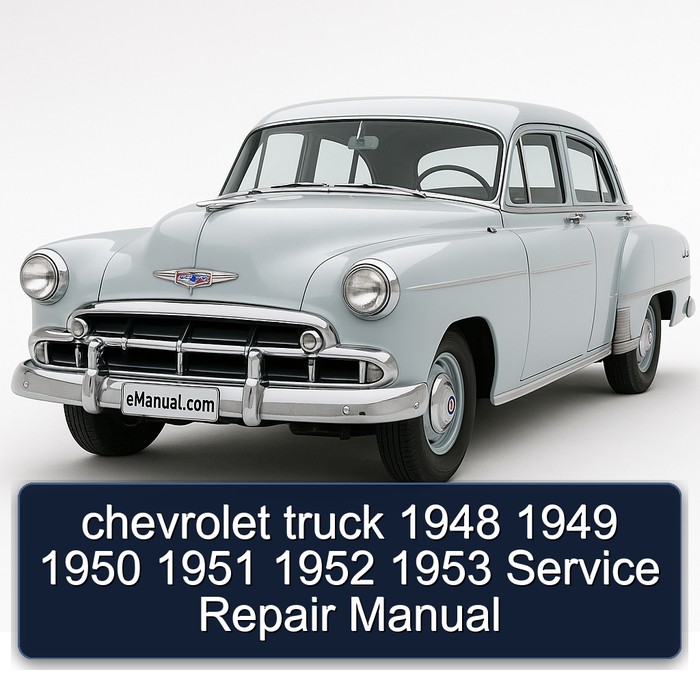 1950-1953 Chevrolet Passenger Truck 1948 1949 Service Repair Workshop Manual PDF