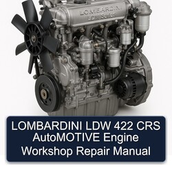 Lombardini LDW Series 422 CRS Automotive Engine Service Repair Workshop Manual PDF