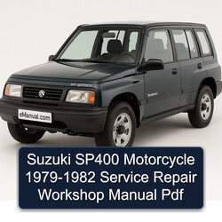 1979-1982 Suzuki SP Series SP400 Motorcycle Service Repair Workshop Manual PDF