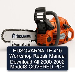 2000-2002 Husqvarna TE Models 410 All - Covered Service Repair Workshop Manual PDF