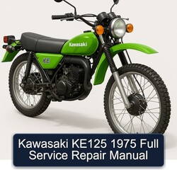 1975 Kawasaki KE Models KE125 Service Repair Workshop Manual PDF
