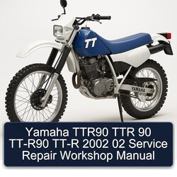  Yamaha TTR90 TTR 90 TT-R90 TT-R 2002 02 Service Repair Workshop Manual 