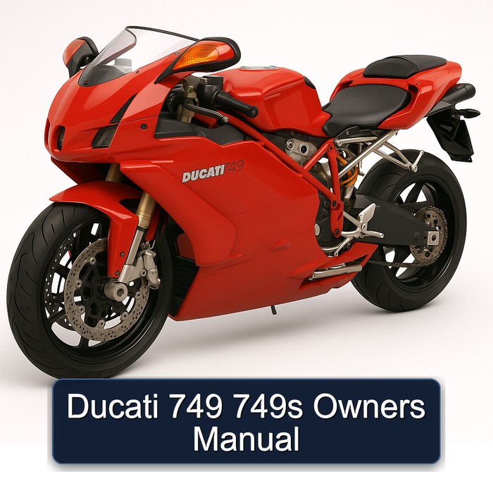 Ducati 749 749S Owners Owner's Manual PDF