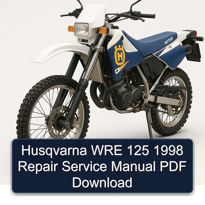 1998 Husqvarna WRE Models 125 Service Repair Workshop Manual PDF