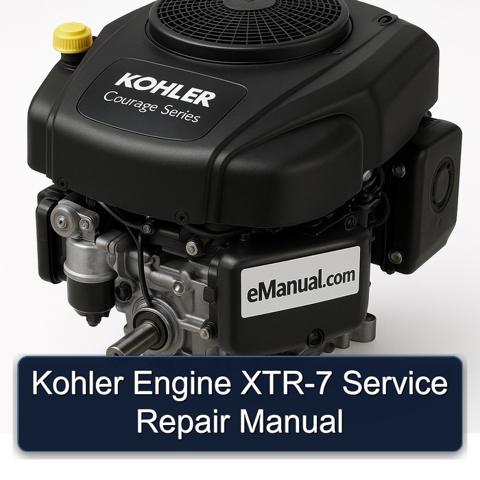 Kohler Courage Series Engine XTR-7 Service Repair Workshop Manual PDF