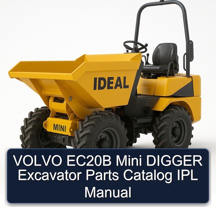 Rover Mini Volvo EC20B Digger Excavator IPL Parts Catalog PDF