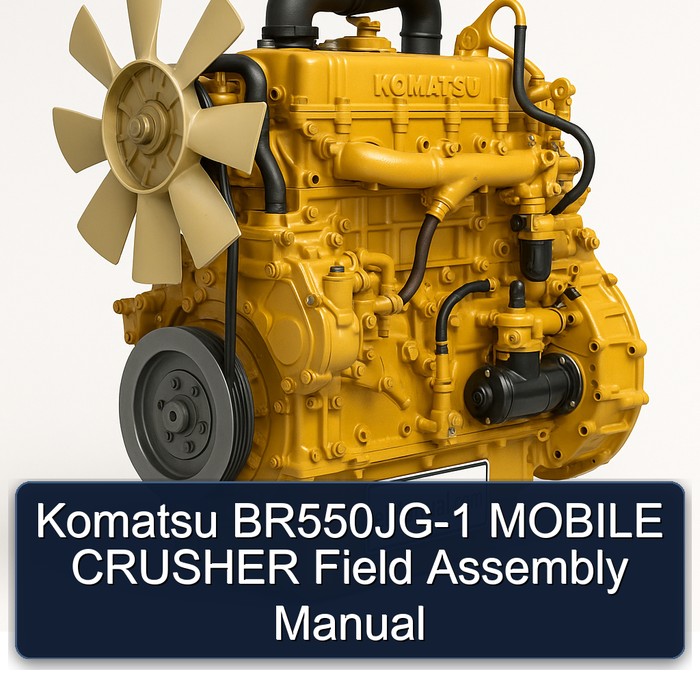 Komatsu 102 Br550jg-1 Mobile Crusher Field Assembly Service Repair Workshop Manual PDF