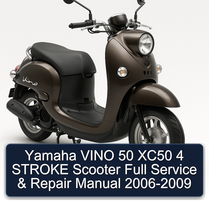 2006-2009 Yamaha Vino 50 XC50 4 Stroke Scooter Service Repair Workshop Manual PDF