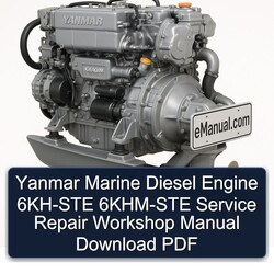 Yanmar Marine Diesel Engine 6KH-STE 6KHM-STE Service Repair Workshop Manual PDF