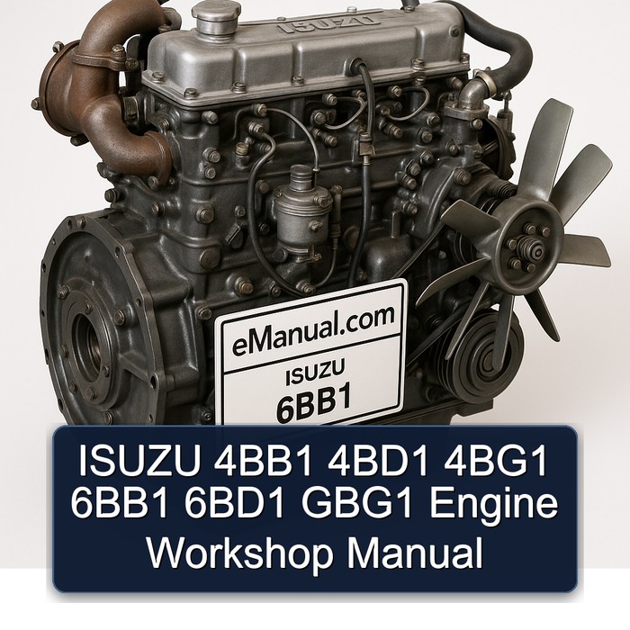 Isuzu 6 BB 1 4bb1 4bd1 4bg1 6bb1 6bd1 GBG1 Engine Service Repair Workshop Manual PDF