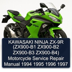 1994-1997 Kawasaki Ninja ZX-9R (zx900-b1 ZX900-B2 ZX900-B3 Zx900-b4) Motorcycle B4 Service Repair Workshop Manual PDF