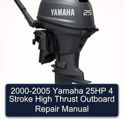 2000-2005 Yamaha 25HP 4 Stroke High Thrust Outboard Service Repair Workshop Manual PDF