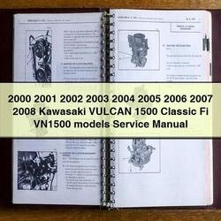 2002-2008 Kawasaki Vulcan 1500 Classic Fi VN1500 Models Service Repair Workshop Manual PDF