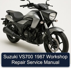 1987 Suzuki Intruder VS700 Service Repair Workshop Manual PDF
