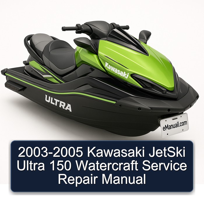 2003-2005 Kawasaki JetSki Ultra 150 Watercraft Manual de servicio y reparación