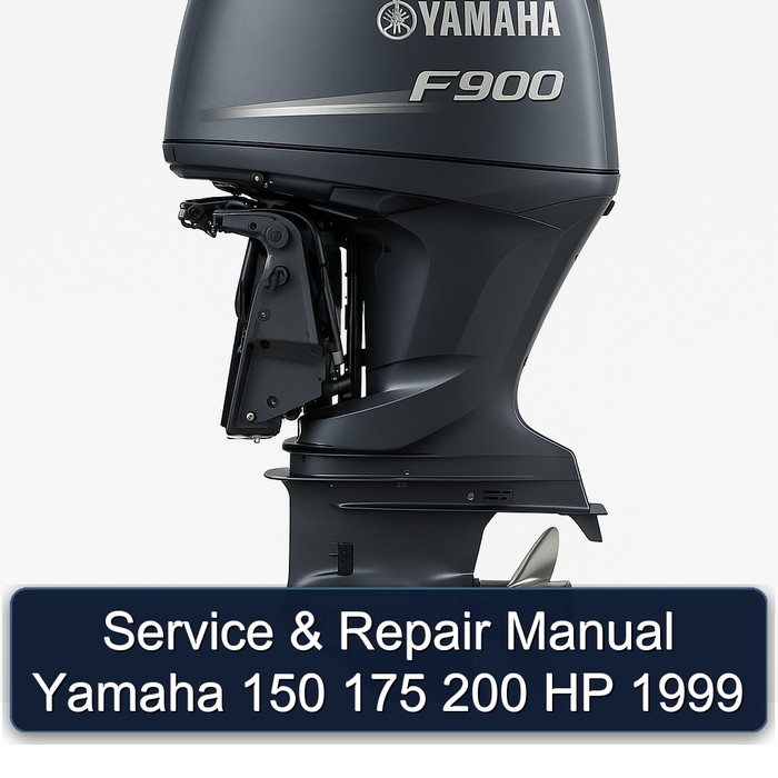  Service & Repair Manual Yamaha 150 175 200 HP 1999