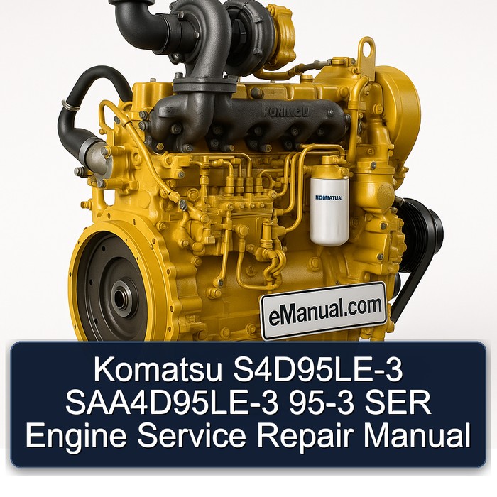 Komatsu S4D95LE-3 SAA4D95LE-3 95-3 SER Engine Manual de servicio y reparación