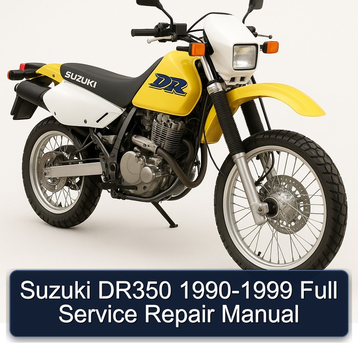 Suzuki DR350 1990-1999 Full Manual de servicio y reparación