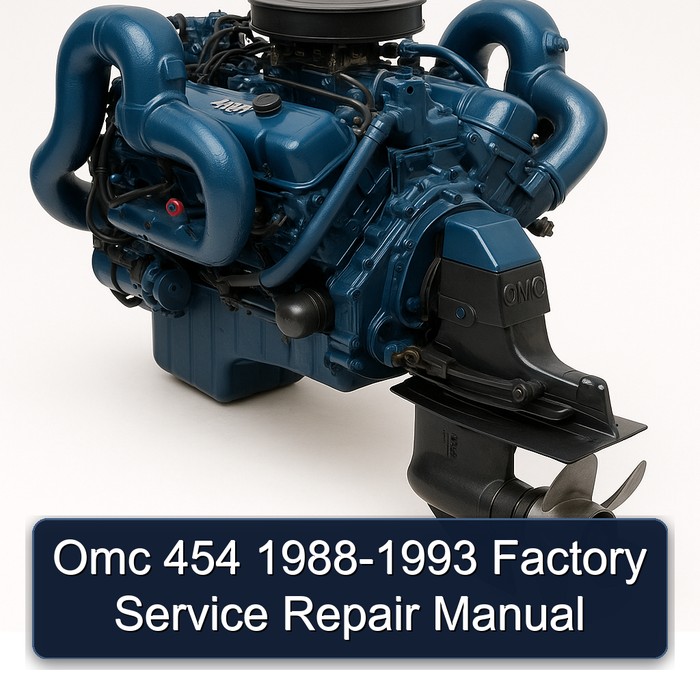 Omc 454 1988-1993 Factory Manual de servicio y reparación