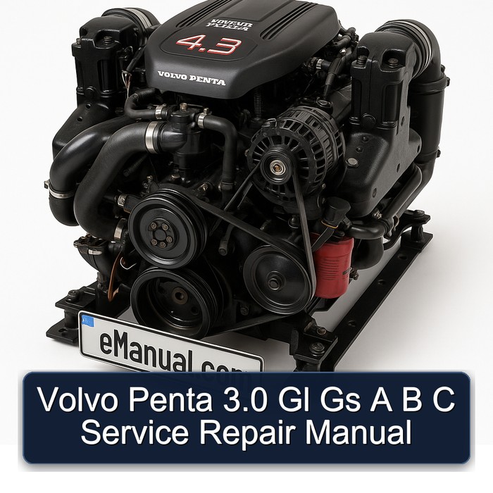 Volvo Penta 3.0 Gl Gs A B C Service Repair Manual