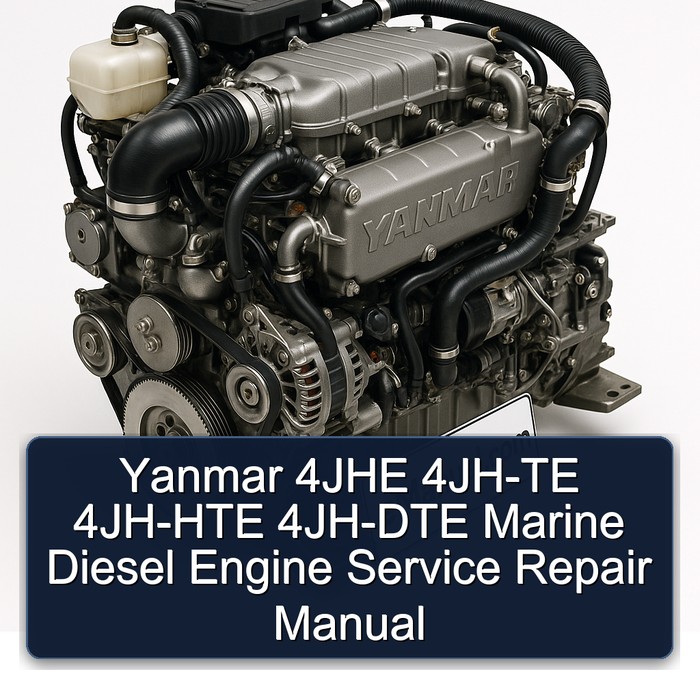 Yanmar 4JHE 4JH-TE 4JH-HTE 4JH-DTE Marine Diesel Engine Service Repair Manual