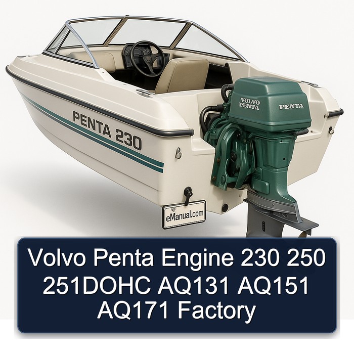 Volvo Penta Engine 230 250 251DOHC AQ131 AQ151 AQ171 Factory