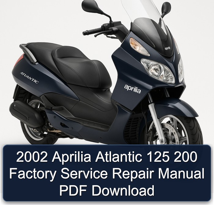 2002 Aprilia Atlantic 125 200 Factory Manual de servicio y reparación PDF Download