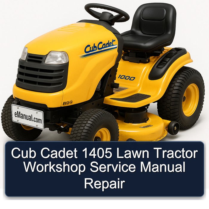 Cub Cadet 1405 Lawn Tractor Workshop Service Manual Repair